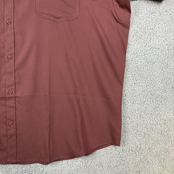 Columbia Shirt Mens Size 4XL Burgundy Lightweight Fishing Vented Utilizer 2 NWT - Picture 13 of 15